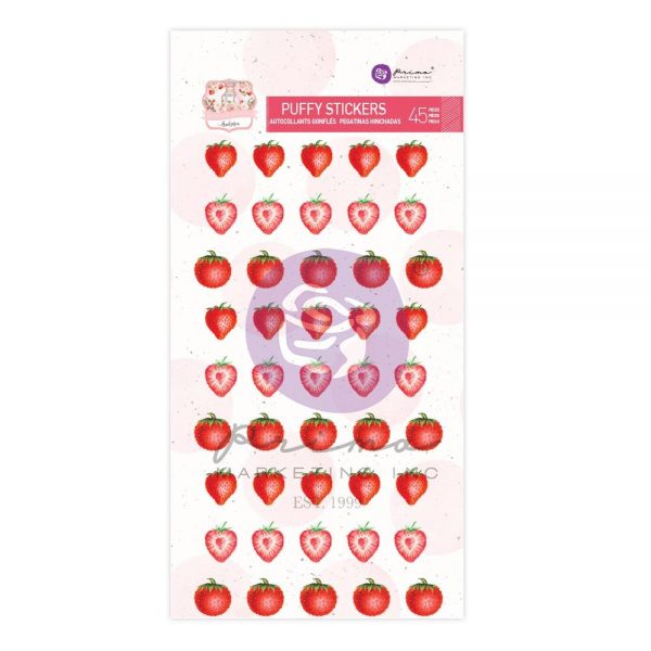 Strawberry Milkshake Puffy Stickers