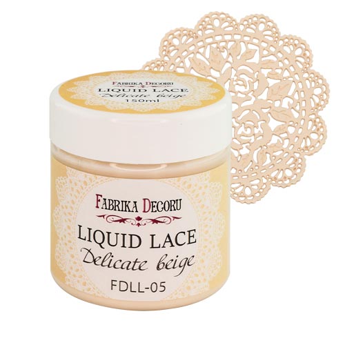 Liquid lace delicate beige