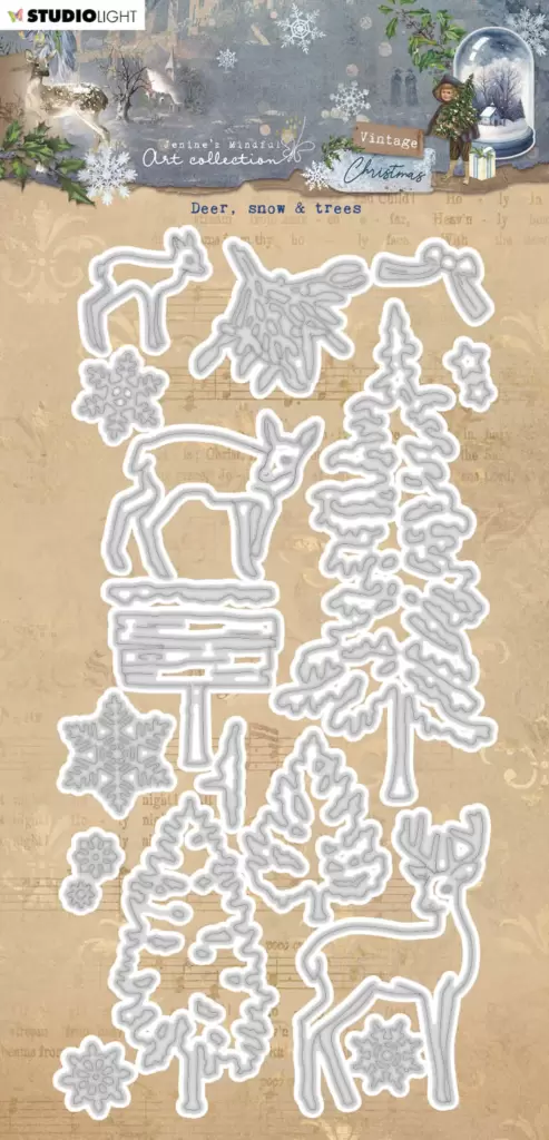 Chevreuil, neige & arbres (deer, snow, trees)